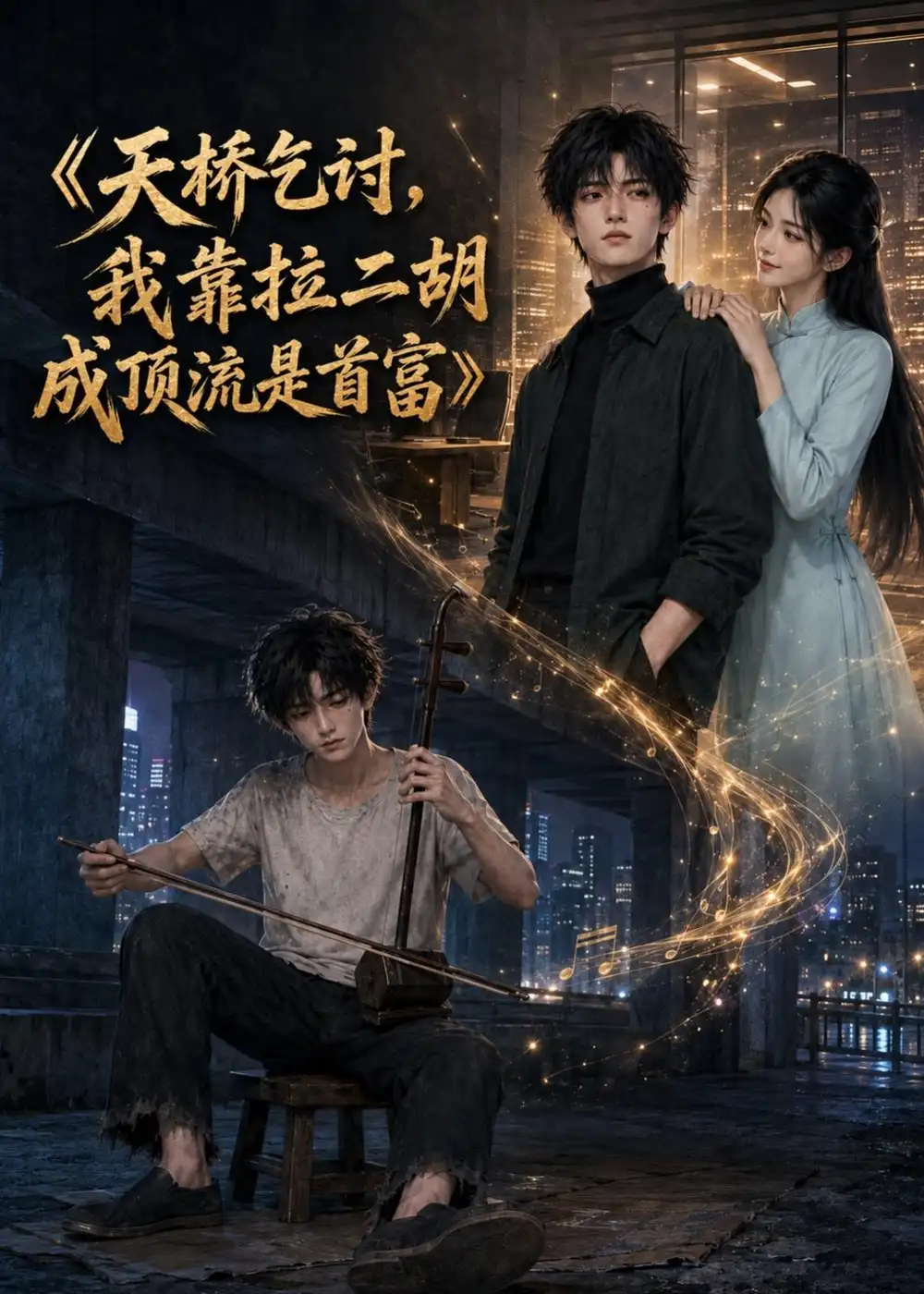 天桥乞讨我靠拉二胡成顶流是首富（120集） - 海之城短剧