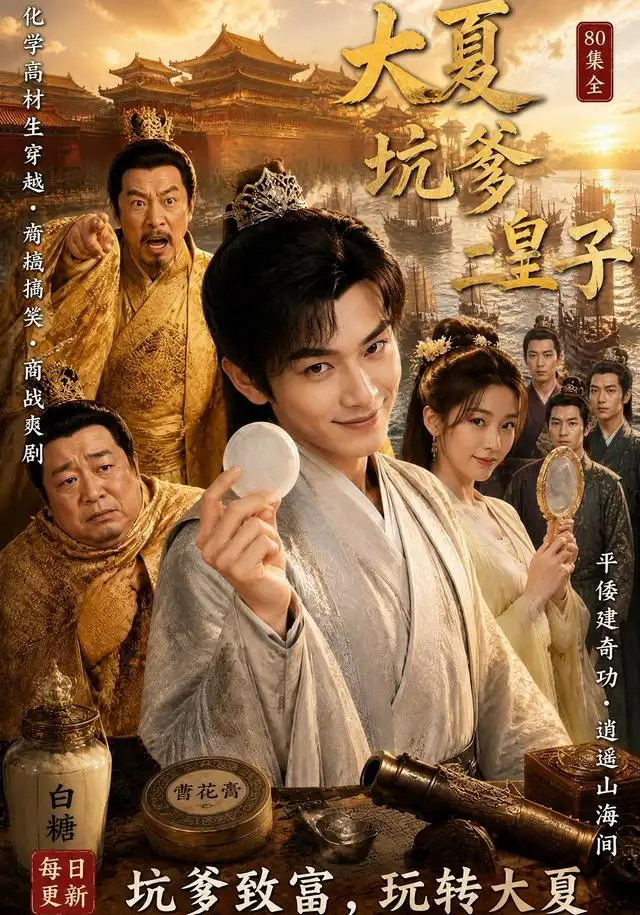 大夏坑爹二皇子（80集）-海之城短剧项目