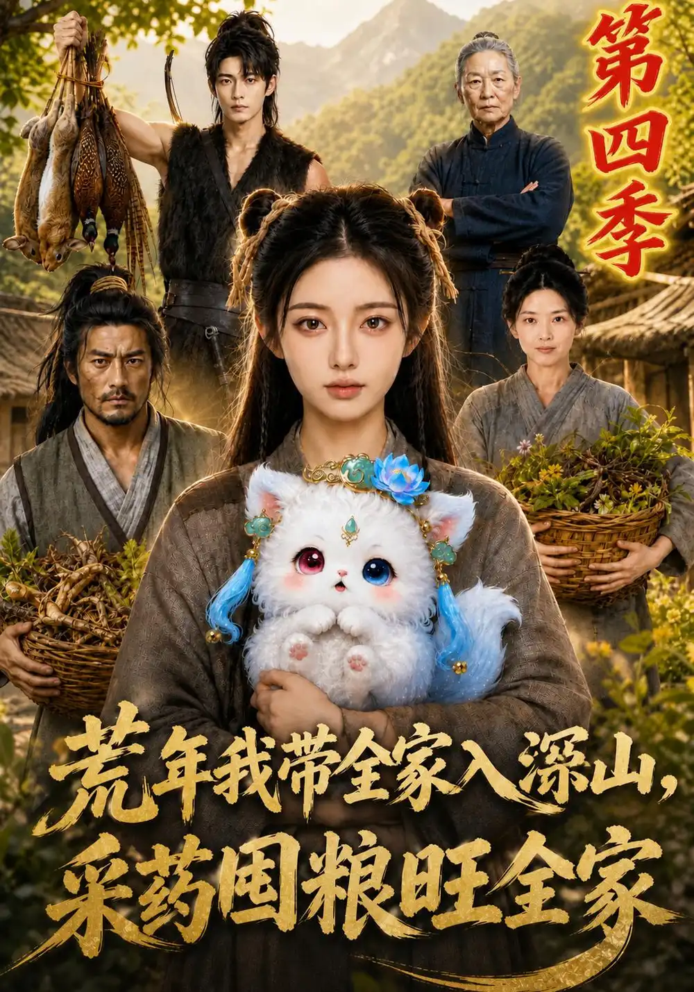荒年我带全家入深山采药囤粮旺全家第四季（154集）-海之城短剧项目