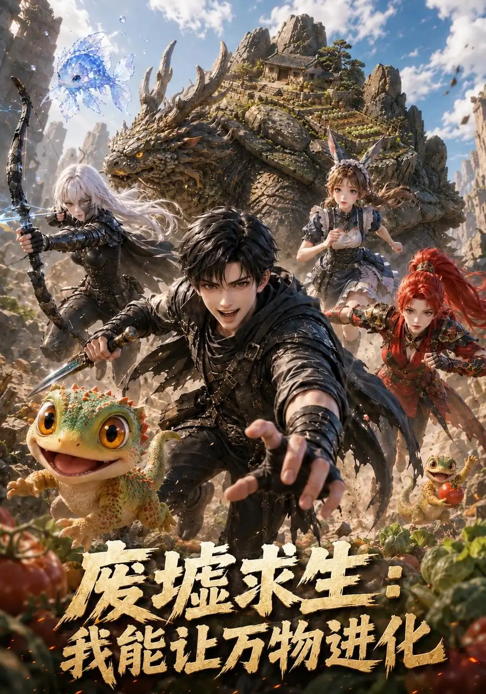 废墟求生我能让万物进化（125集）-海之城短剧项目