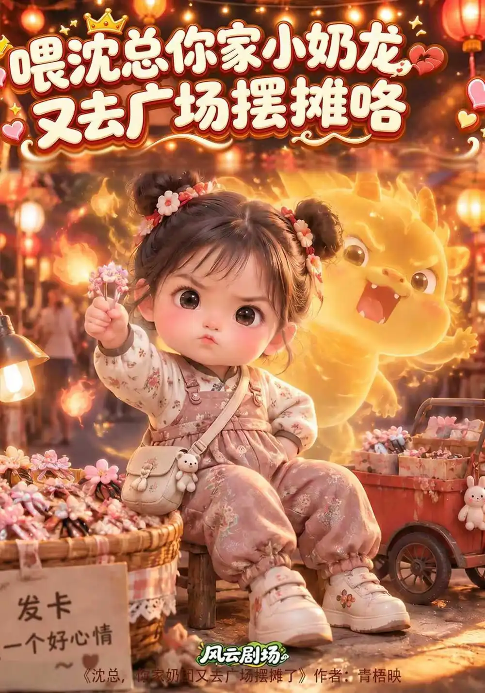 喂沈总你家小奶龙又去广场摆摊咯（253集）-海之城短剧项目