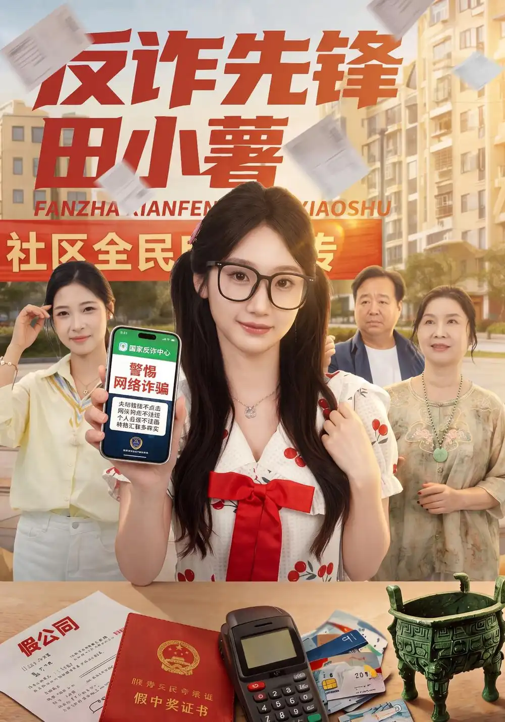 反诈先锋田小薯（40集）田欣雅＆李红卫-海之城短剧项目