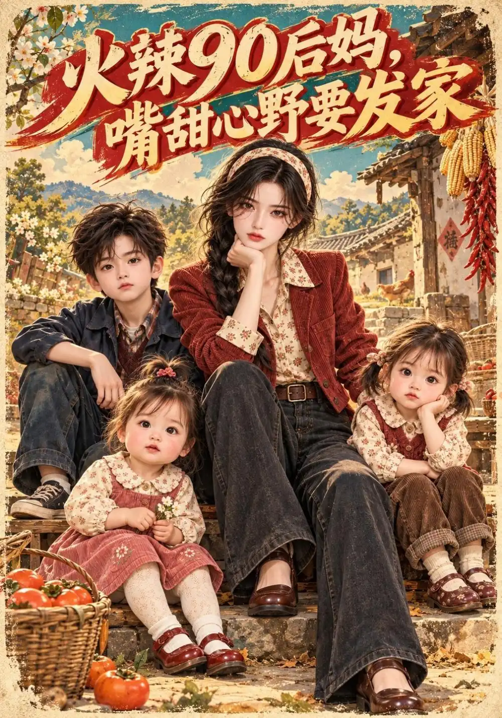 火辣90后妈嘴甜心野要发家（229集）-海之城短剧项目