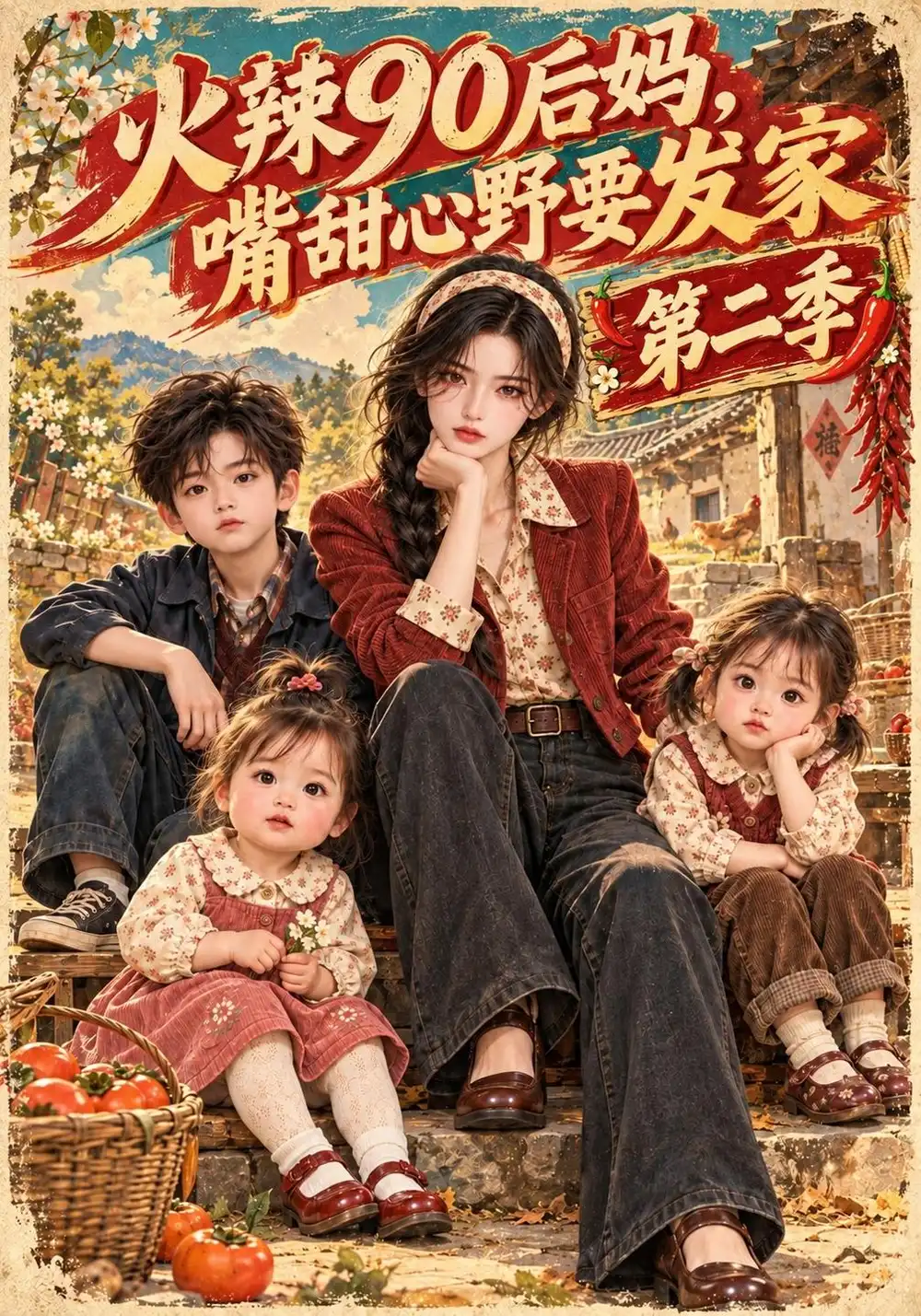 火辣90后妈嘴甜心野要发家第二季（170集）-海之城短剧项目
