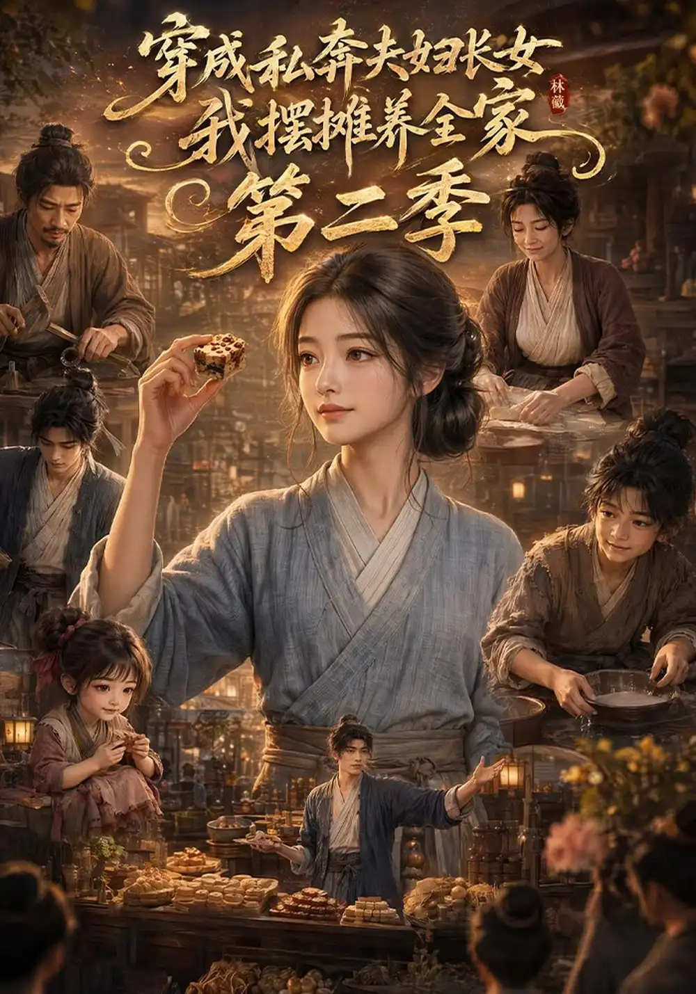 穿成私奔夫妇长女我摆摊养全家第二季（128集）-海之城短剧项目