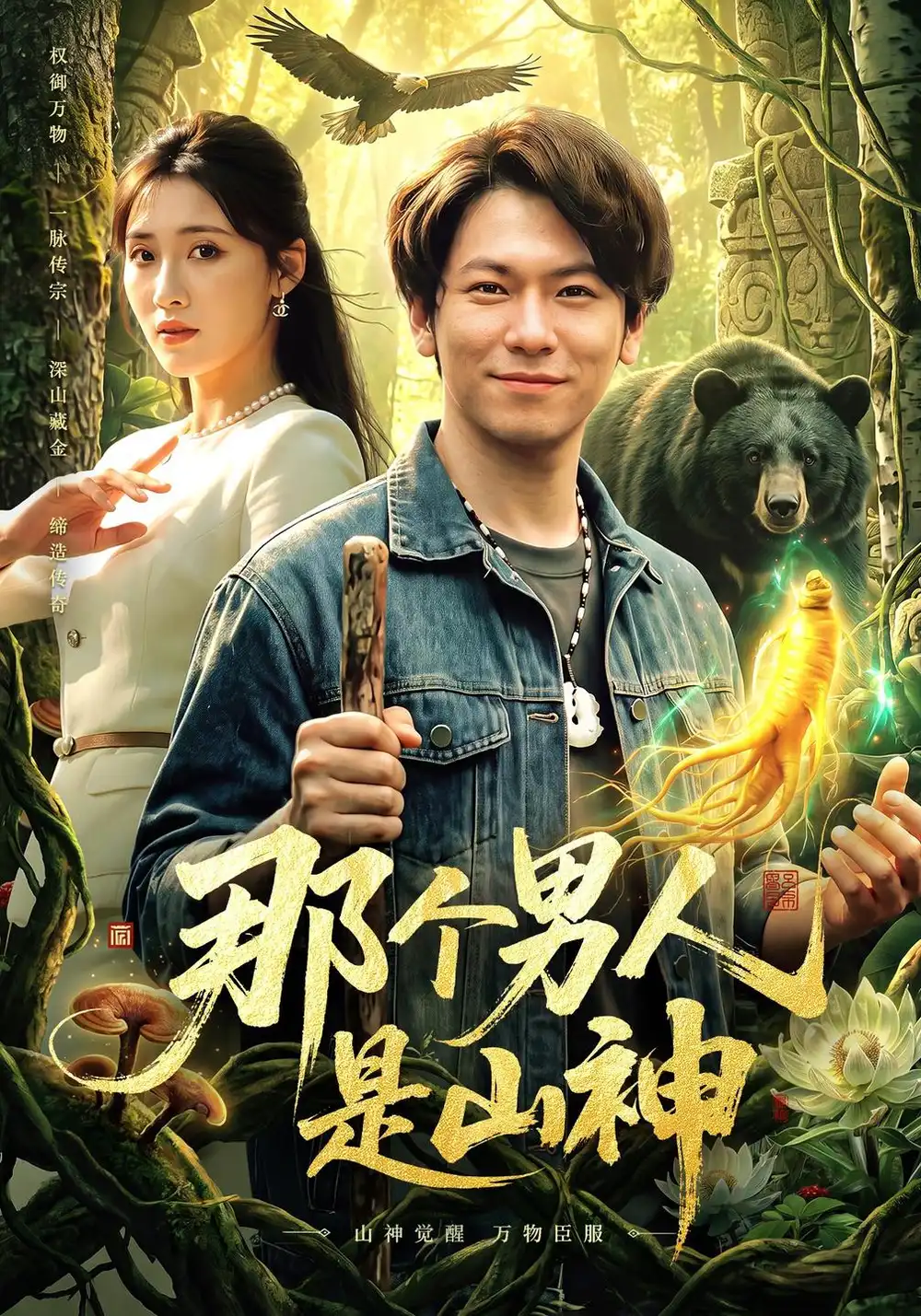 那个男人是山神（103集）李家豪＆阿茜＆江路祺-海之城短剧项目