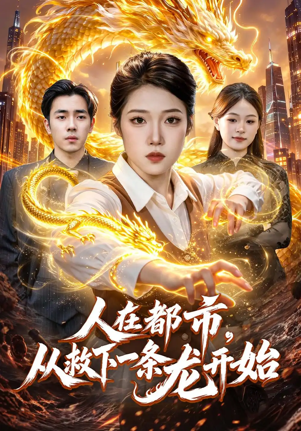 人在都市从救下一条龙开始（103集）胡艺瀚＆江路祺＆普陀-海之城短剧项目