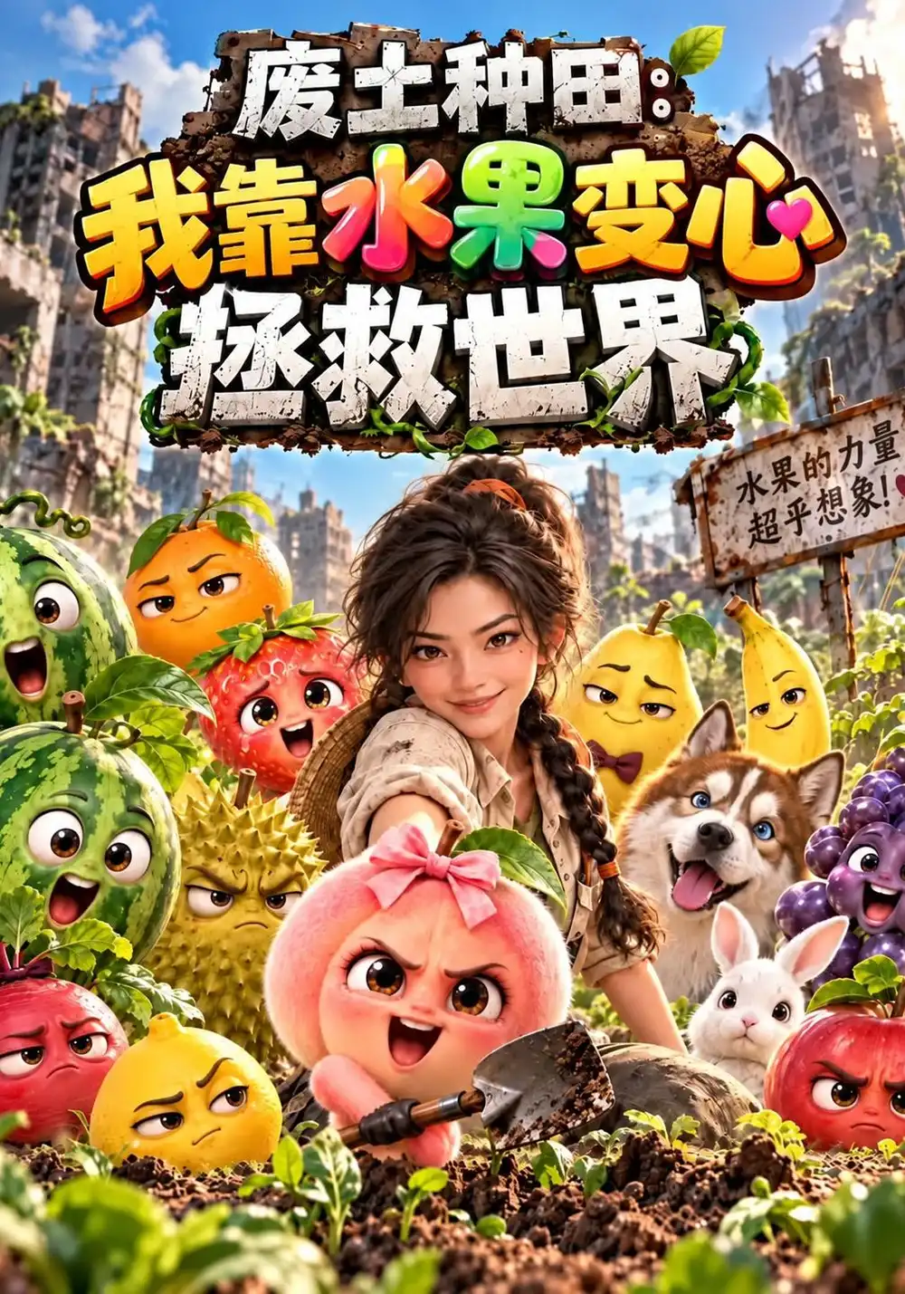 废土种田我靠水果变心拯救世界（166集）-海之城短剧项目