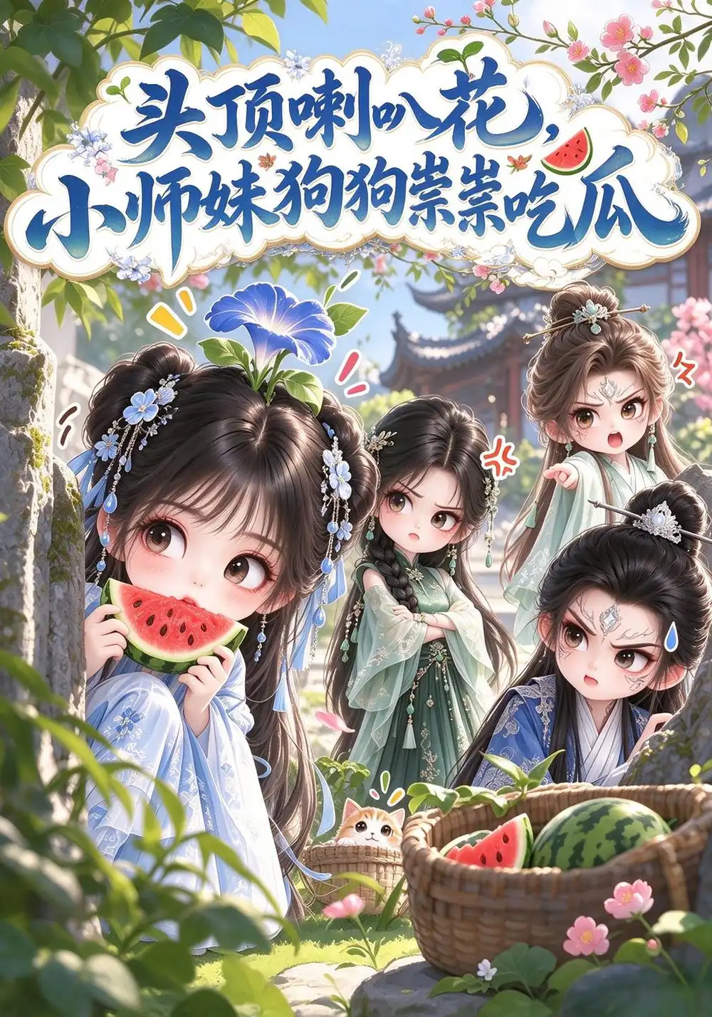头顶喇叭花小师妹狗狗祟祟吃瓜（110集）-海之城短剧项目