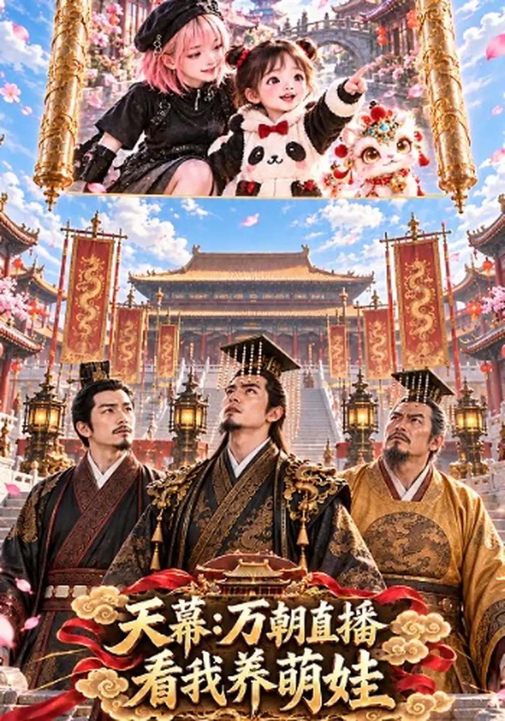 天幕万朝直播看我养萌娃（122集）-海之城短剧项目