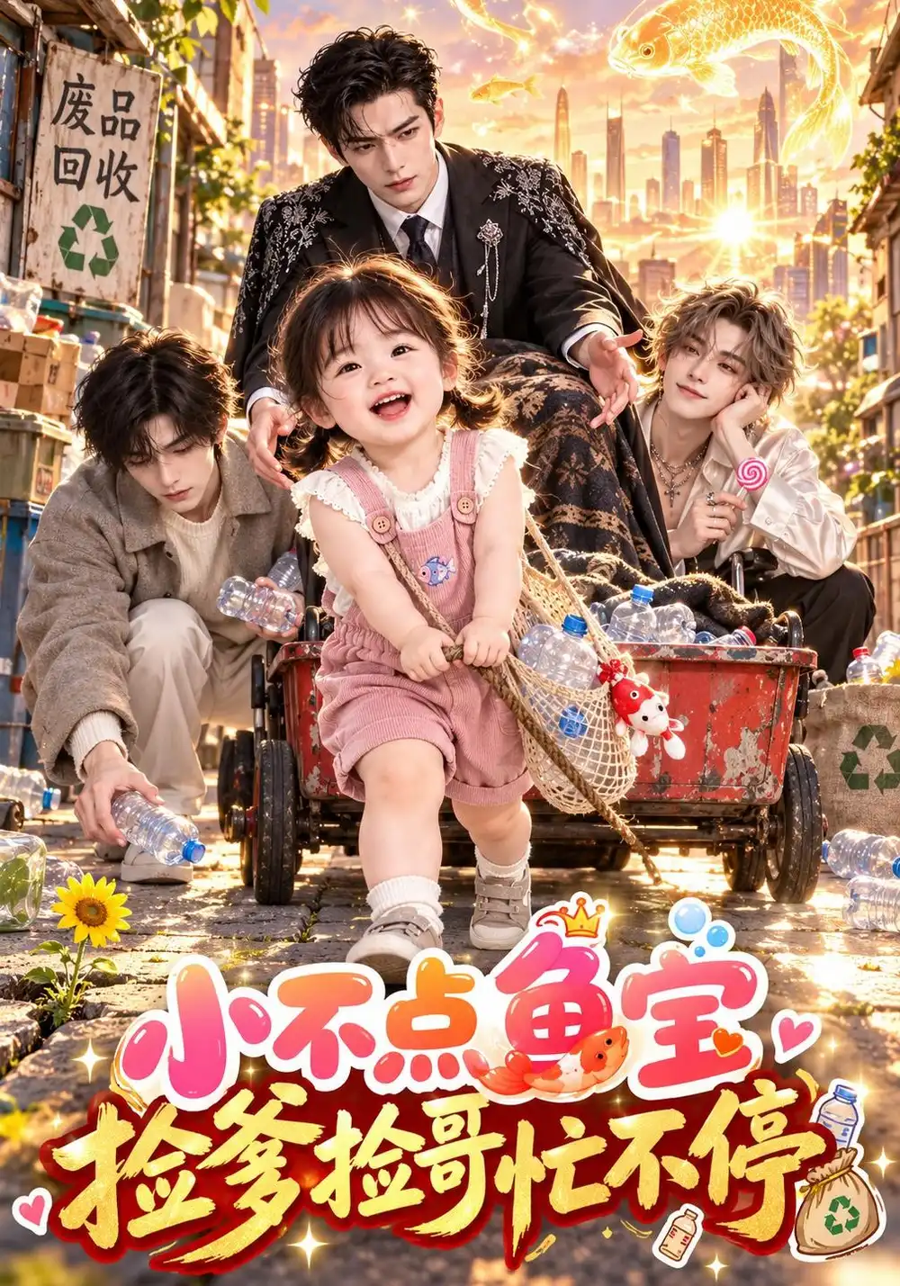 小不点鱼宝捡爹捡哥忙不停（195集）-海之城短剧项目
