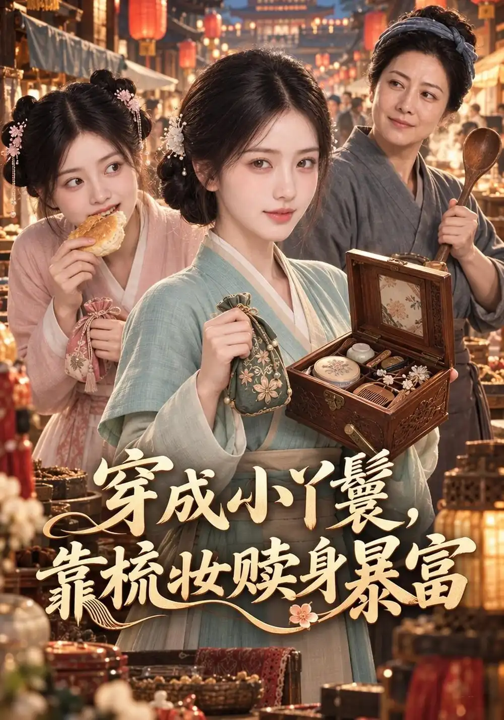 穿成小丫鬟靠梳妆赎身暴富（141集）-海之城短剧项目