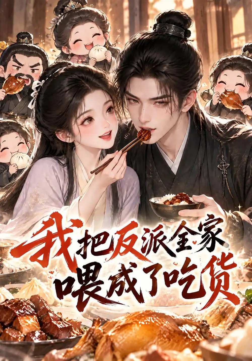 我把反派全家喂成了吃货（98集）-海之城短剧项目