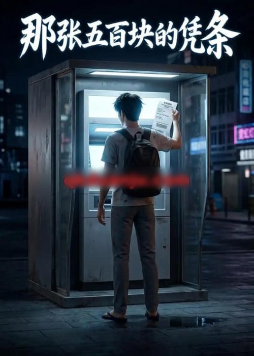 那张五百块的凭条 那张五百块的凭条