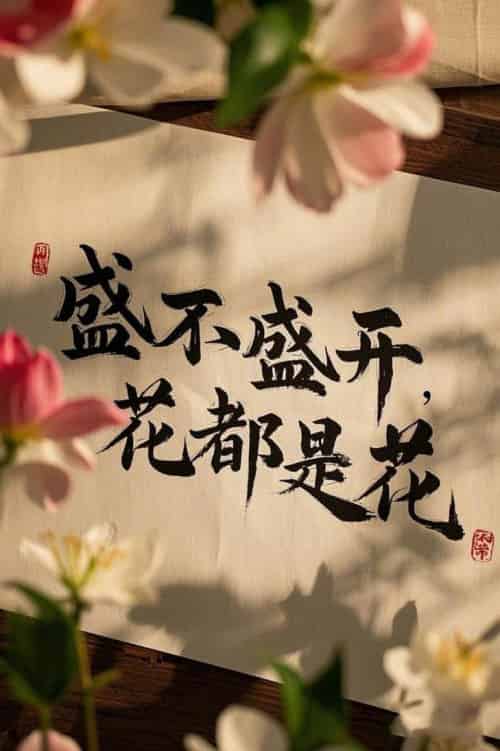 盛不盛开,花都是花 盛不盛开,花都是花