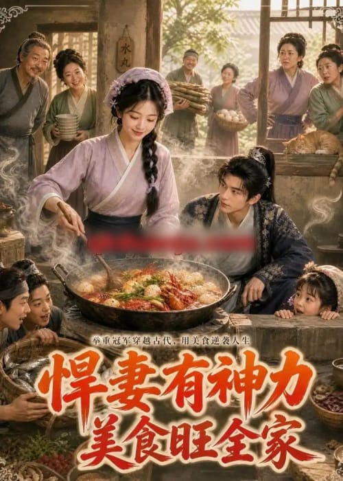 悍妻有神力，美食旺全家（75集全）AI短剧-海之城短剧项目