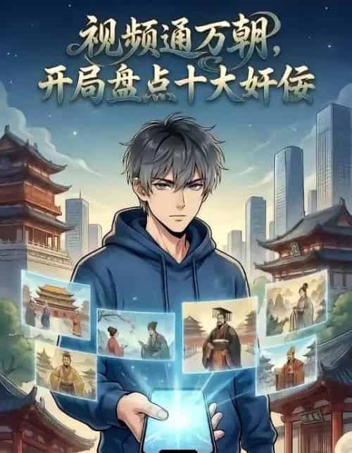 视频通万朝，开局盘点十大奸佞（88集全）漫剧-海之城短剧项目