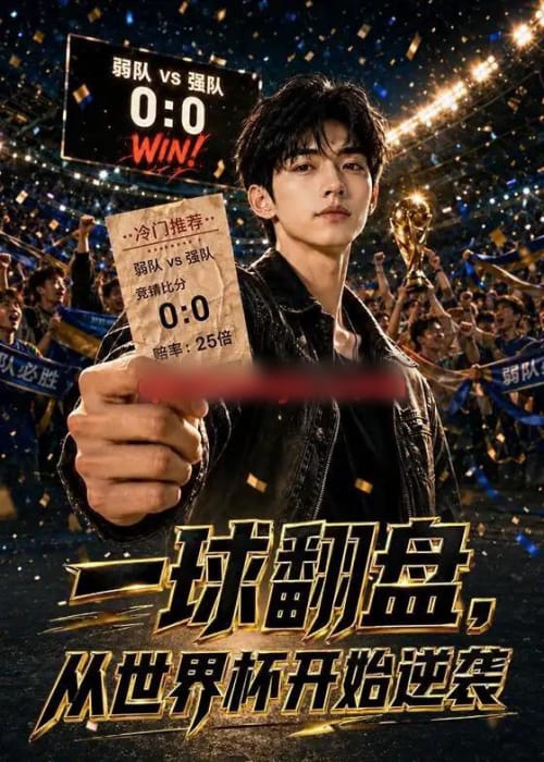 一球翻盘，从世界杯开始逆袭（46集全）AI短剧-海之城短剧项目