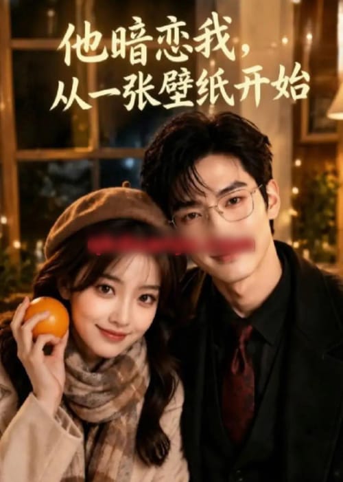 他暗恋我，从一张壁纸开始（50集全）AI短剧-海之城短剧项目