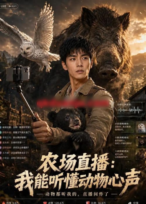 农场直播：我能听懂动物心声（88集全）AI短剧-海之城短剧项目