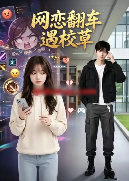 网恋翻车遇校草（21集全）AI短剧-海之城短剧项目