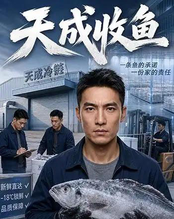 天成收鱼（41集全）AI-海之城短剧项目