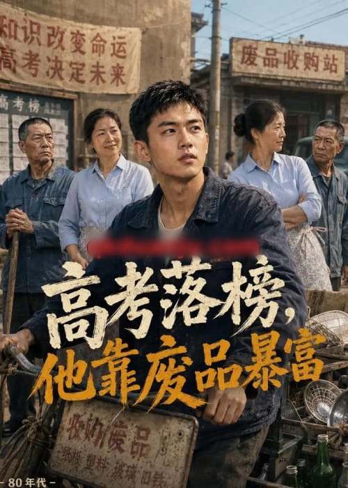 高考落榜，他靠废品暴富（42集全）AI短剧-海之城短剧项目