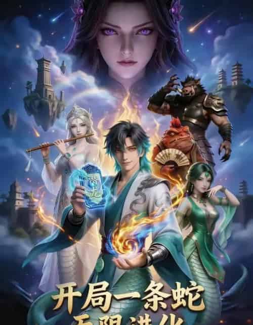 开局一条蛇，无限进化（83集全）漫剧-海之城短剧项目