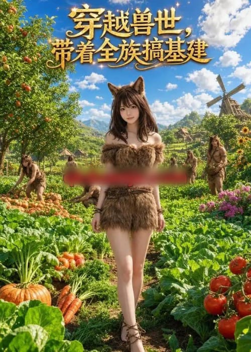 穿越兽世，带着全族搞基建（128集全）AI短剧-海之城短剧项目