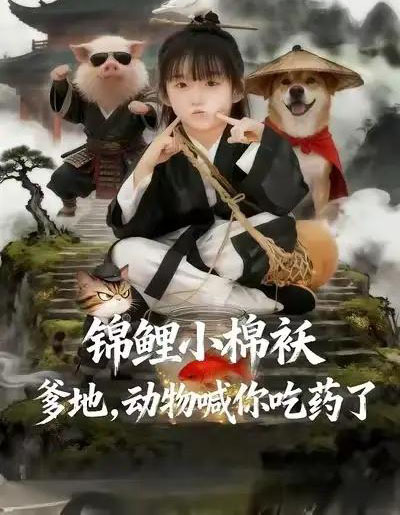 锦鲤小棉袄爹地，动物喊你吃药了（50集全）维尼＆张宸彬-海之城短剧项目