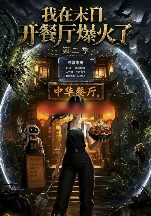 我在末日，开餐厅爆火了第二季（75集全）AI短剧-海之城短剧项目