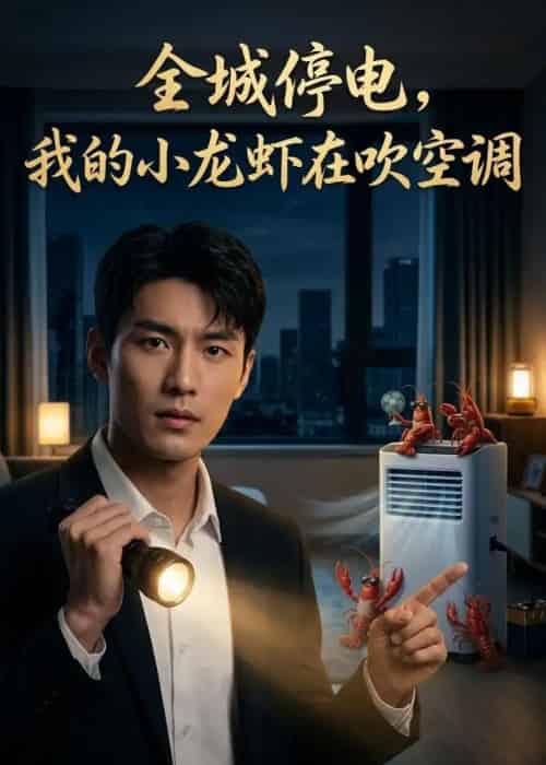 全城停电，我的小龙虾在吹空调（48集全）AI-海之城短剧项目