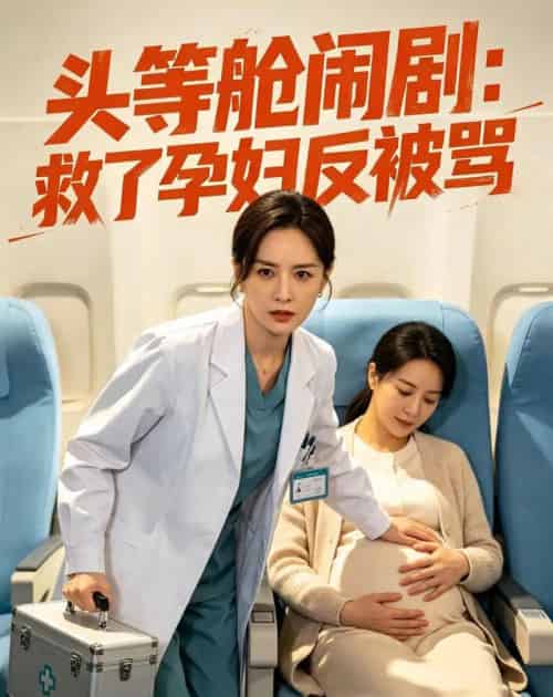 头等舱闹剧救了孕妇反被骂（68集全）-海之城短剧项目