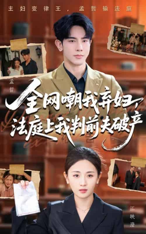全网嘲我弃妇法庭上我判前夫破产（54集全）岳玥＆金正-海之城短剧项目