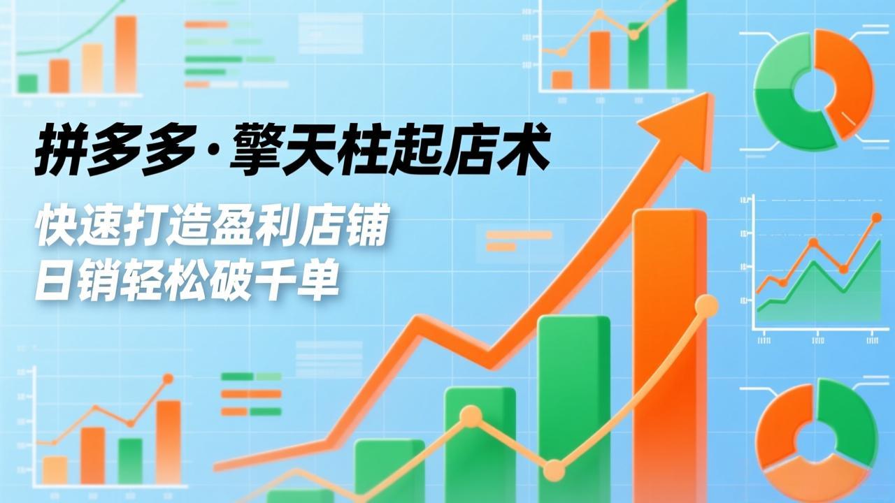 拼多多·擎天柱起店术，爆流布局、利润起飞、不断流，快速打造盈利店铺，日销破千单（更新）-海之城短剧项目