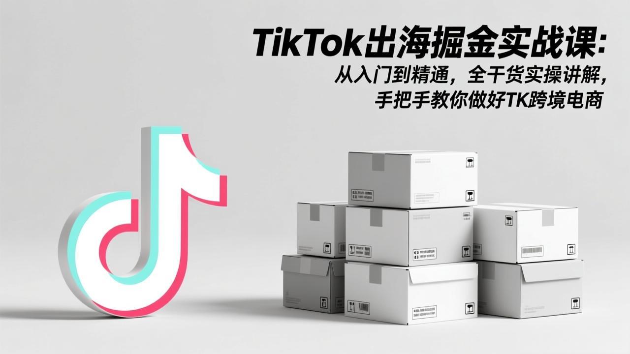 TikTok出海掘金实战课：从入门到精通，全干货实操讲解，手把手教你做好TK跨境电商-海之城短剧项目