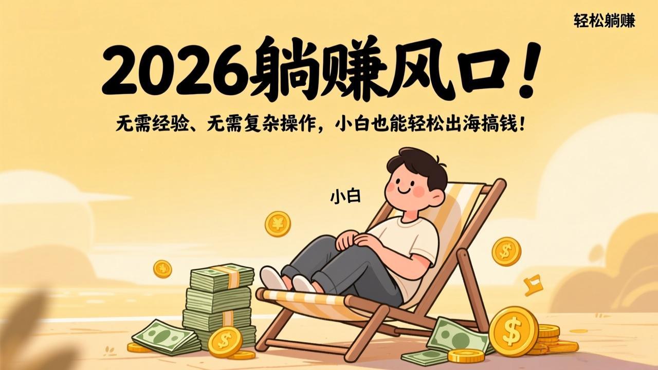 2026躺赚风口！无需经验、无需复杂操作，小白也能轻松出海搞钱！-海之城短剧项目