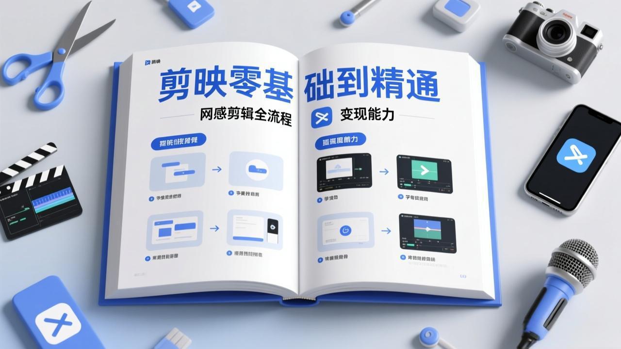 剪映零基础也能快速上手，从入门到精通掌握网感剪辑全流程，掌握能直接变现的剪辑能力-海之城短剧项目