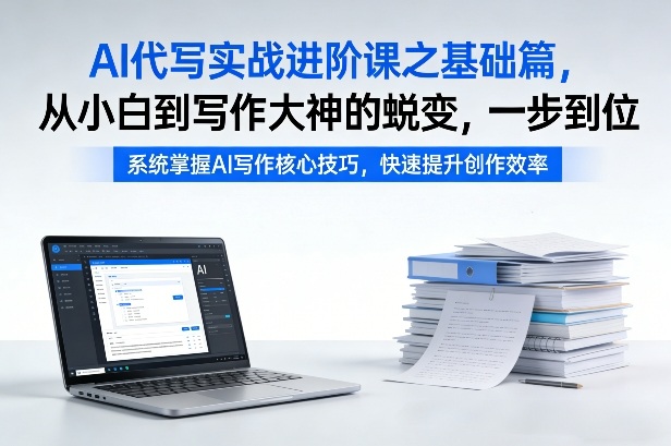 AI代写实战进阶课之基础篇，从小白到写作大神的蜕变，一步到位-海之城短剧项目