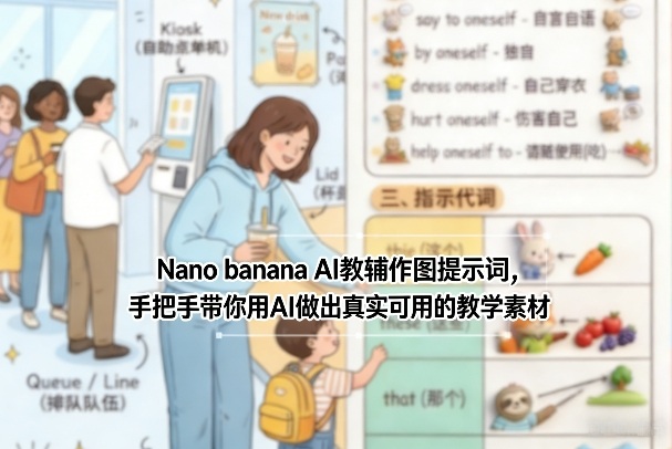 Nano banana AI教辅作图提示词，手把手带你用AI做出真实可用的教学素材-海之城短剧项目