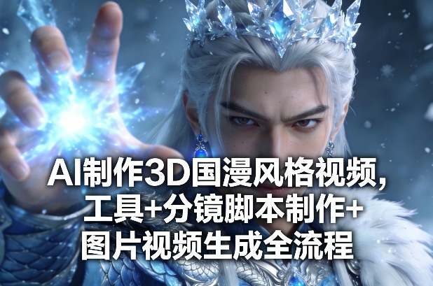 AI制作3D国漫风格视频，工具+分镜脚本制作+图片视频生成全流程-海之城短剧项目