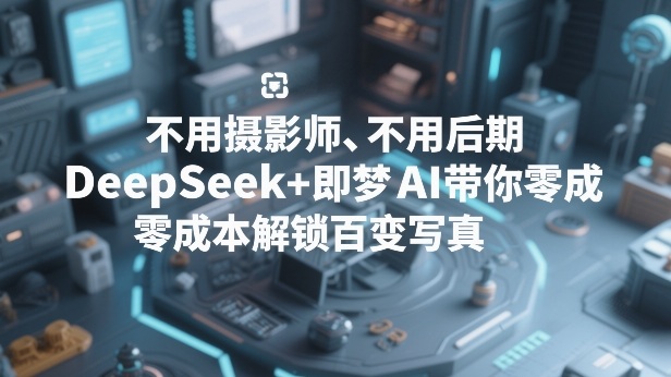 不用摄影师、不用后期，DeepSeek+即梦AI带你零成本解锁百变写真！-海之城短剧项目
