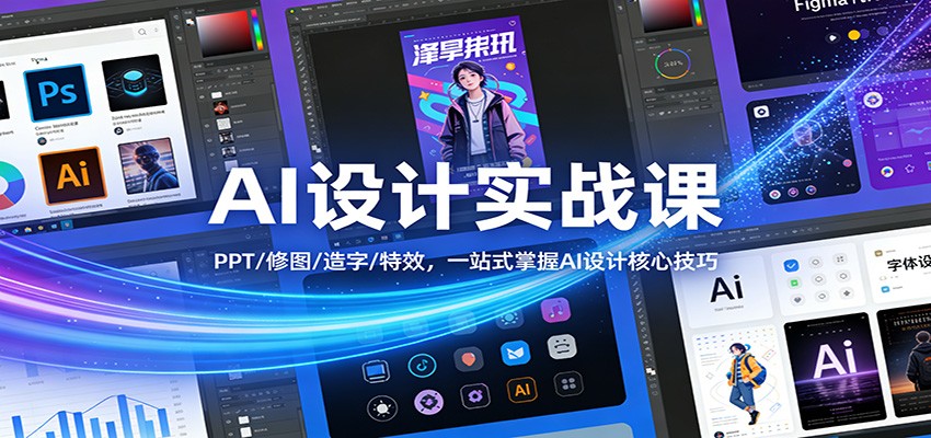 AI设计实战课：PPT/修图/造字/特效，一站式掌握AI设计核心技巧-海之城短剧项目