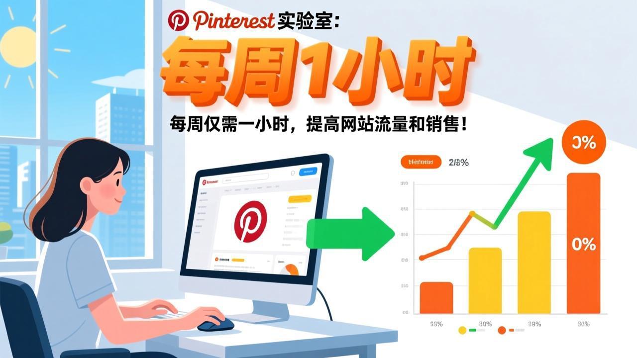 Pinterest实验室：每周仅需一小时，提高网站流量和销售！-海之城短剧项目