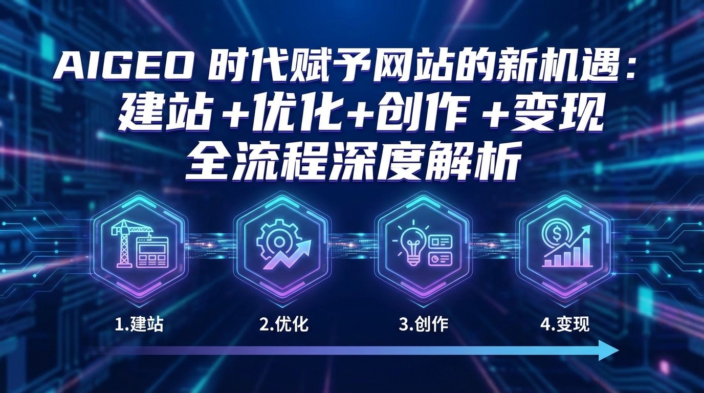 AIGEO+时代赋予网站的新机遇：建站+优化+创作+变现+全流程深度解析-海之城短剧项目