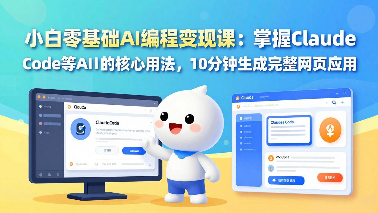 小白零基础AI编程变现课：掌握Claude Code等AI工具的核心用法，10分钟生成完整网页应用-海之城短剧项目