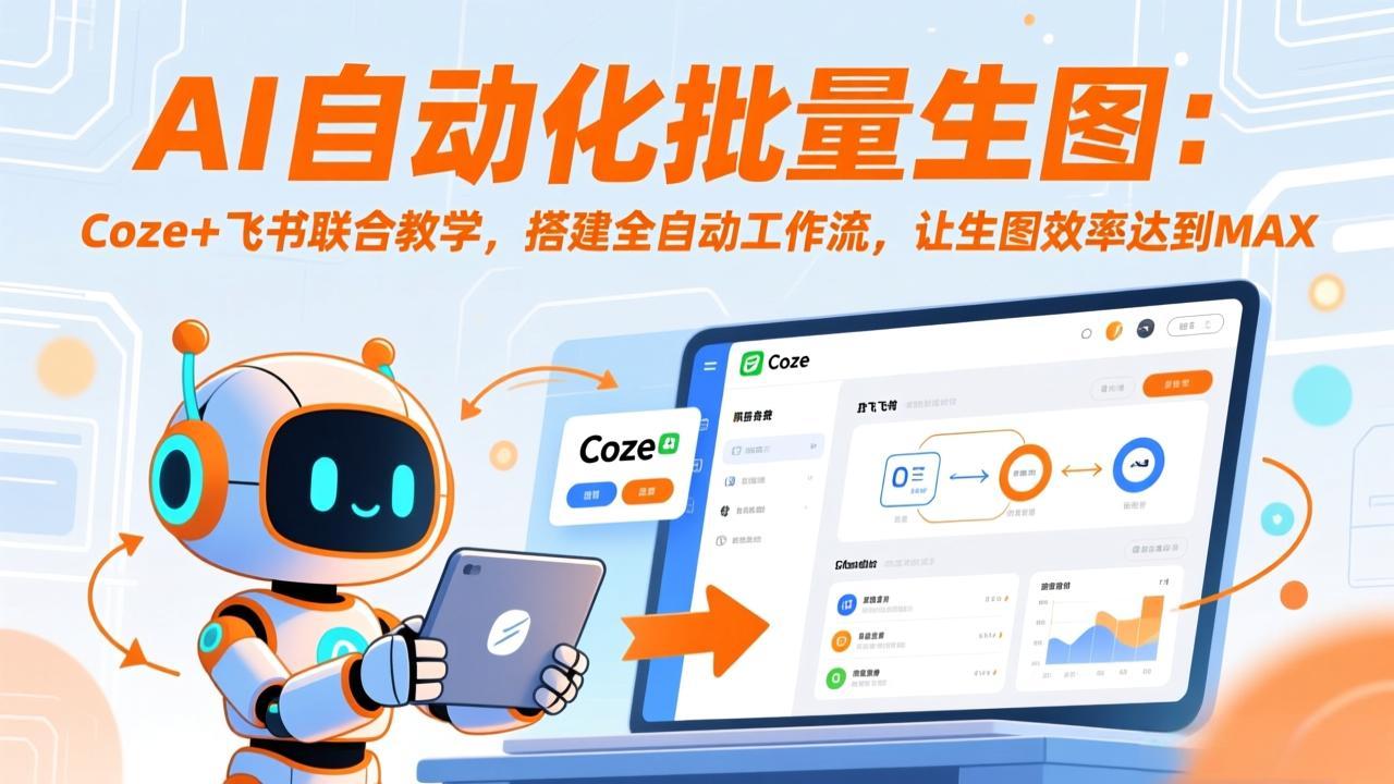AI自动化批量生图：Coze+飞书联合教学，搭建全自动工作流，让生图效率达到MAX-海之城短剧项目