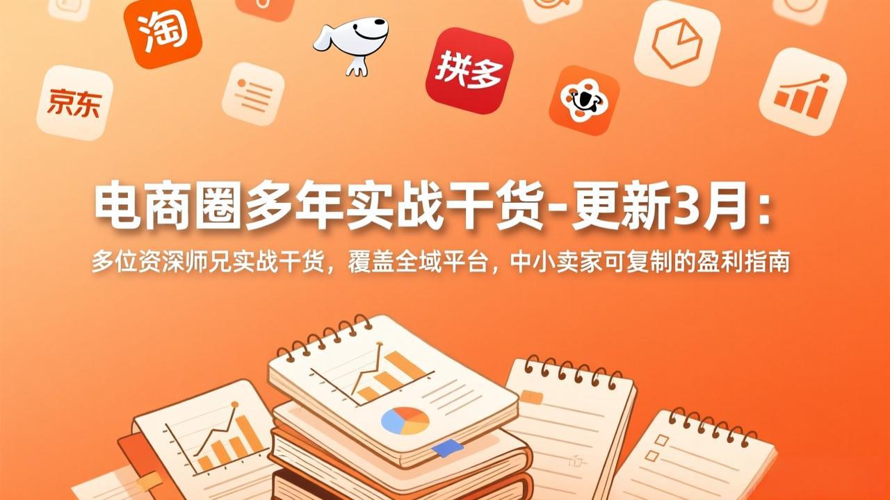 电商圈多年实战干货-更新3月：多位资深师兄实战干货，覆盖全域平台，中小卖家可复制的盈利指南-海之城短剧项目