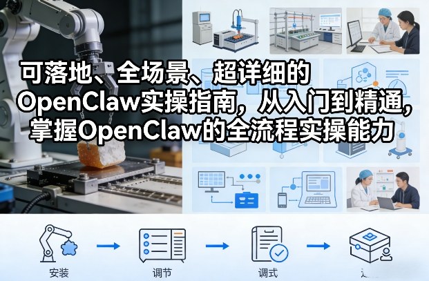 可落地、全场景、超详细的OpenClaw实操指南，从入门到精通，掌握OpenClaw的全流程实操能力-海之城短剧项目