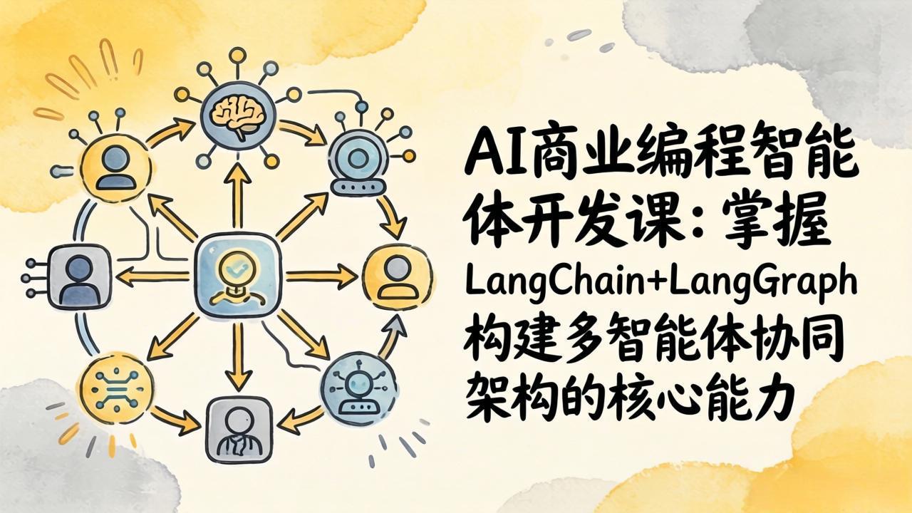 AI商业编程智能体开发课：掌握LangChain+LangGraph构建多智能体协同架构的核心能力-海之城短剧项目